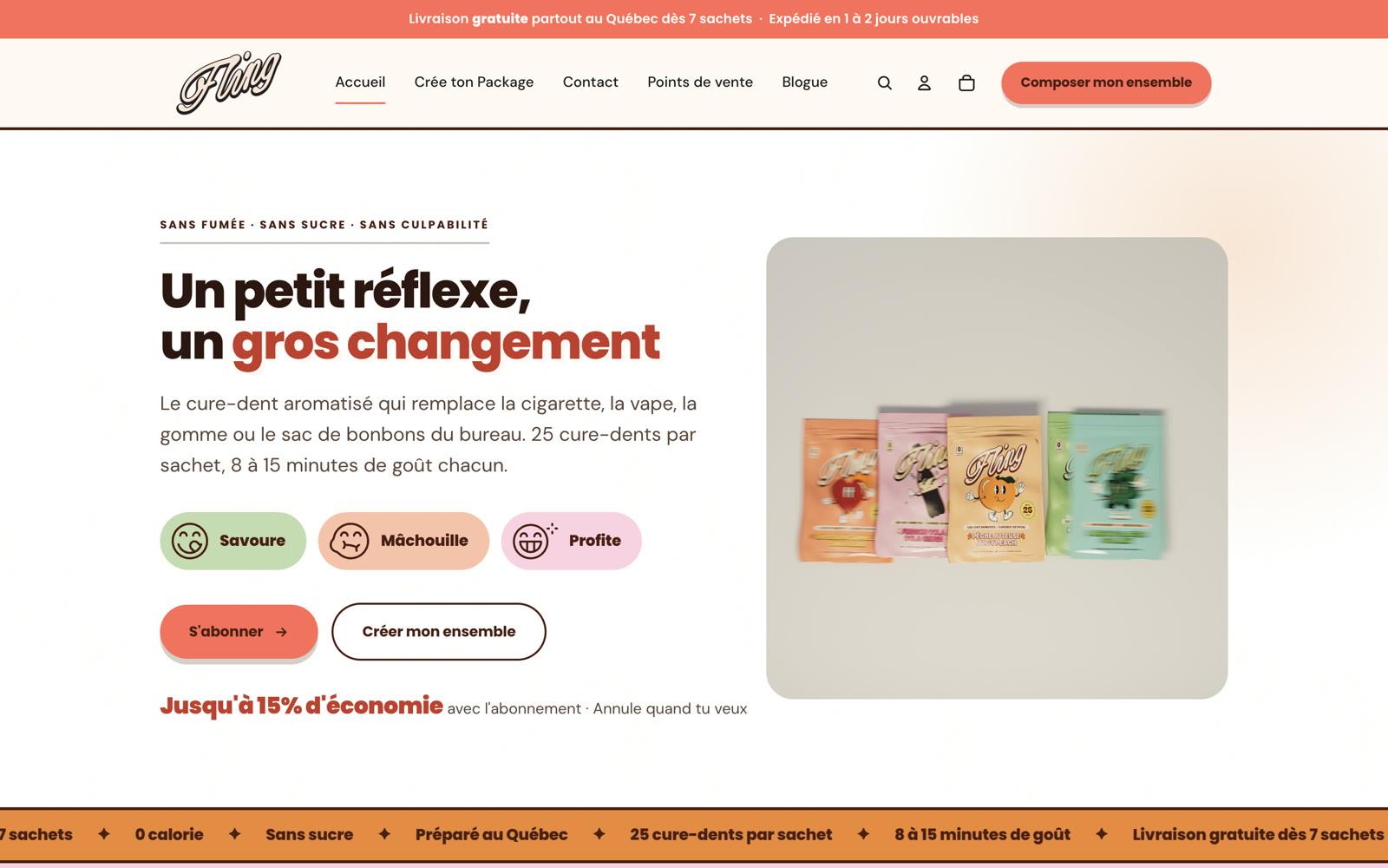 Fling Toothpicks - Cure-dents aromatisés · DTC